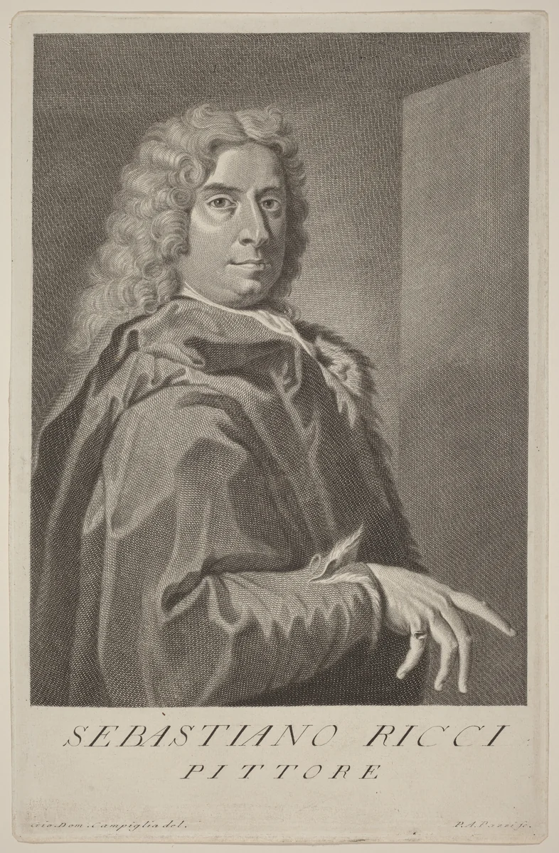 Sebastiano Ricci by Pier Antonio Pazzi
Giovanni Domenico Campiglia, print, 1706-1766