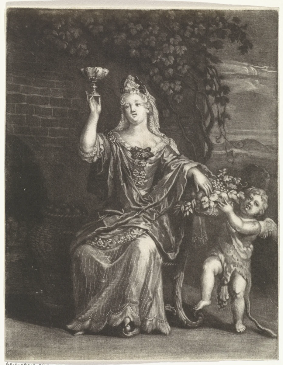 Herfst by Jan Broedelet, print, 1670-1700