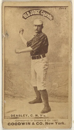 Thomas H. "Pat" Deasley, Catcher, New York, from the Old Judge series (N172) for Old Judge Cigarettes by Goodwin & Company, photograph, 1887
