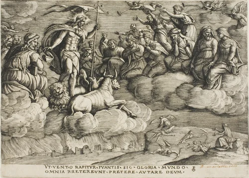 The Triumph of Eternity, plate six from The Triumphs of Petrarch by Georg Pencz, print, 1534-1544
