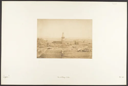 Vue du Village d'Edfou by Maxime Du Camp, photograph, 1849-1850