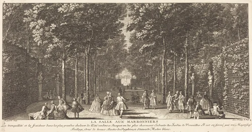 La Salle aux Marronniers by Jean-Baptiste Rigaud, print, 1681-1812