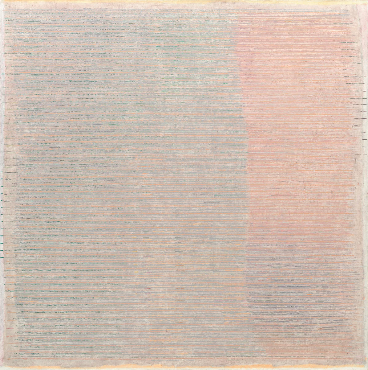 Pond 1 by Warren Rohrer, painting, 1975