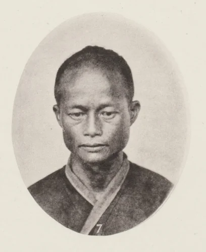 Pepohoan Male Head by John Thomson, photograph, 1873