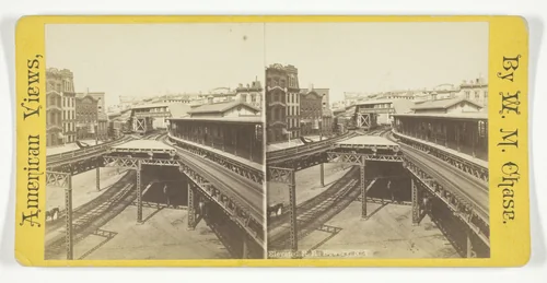 Elevated R.R. Bowery, N.Y. by W. M. Chase, photograph, 1875-1899