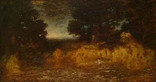 Ghost Dance (The Vision of Life) by Ralph Albert Blakelock, painting, 1895-1897