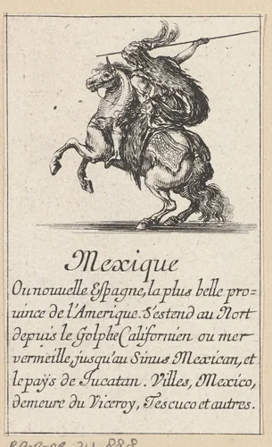 Vrouw uit Mexico by Stefano della Bella, print, 1620-1664