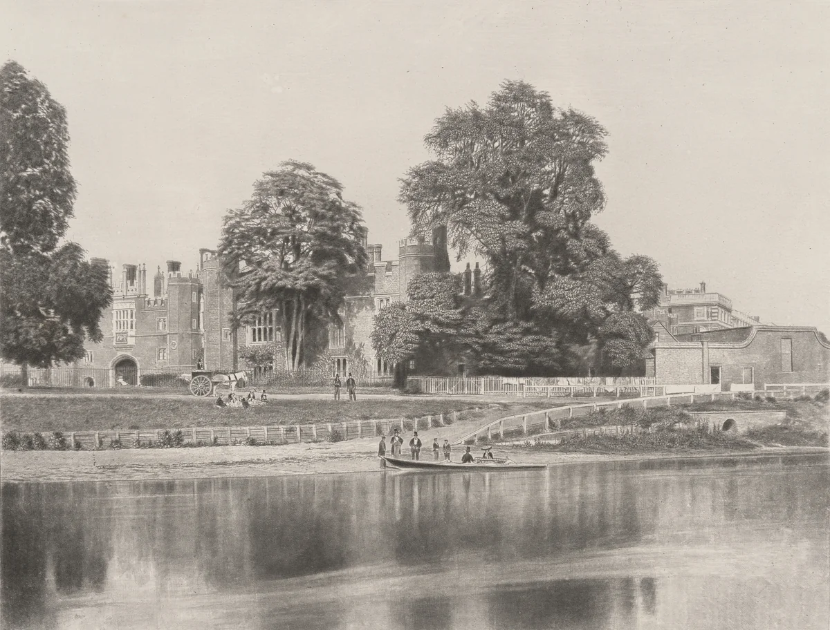 Hampton Court on Thames by Roger Fenton, photograph, 1857