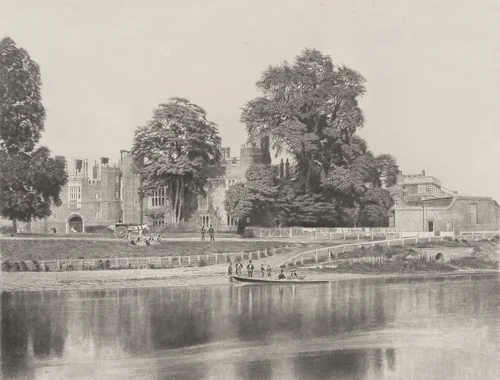 Hampton Court on Thames by Roger Fenton, photograph, 1857