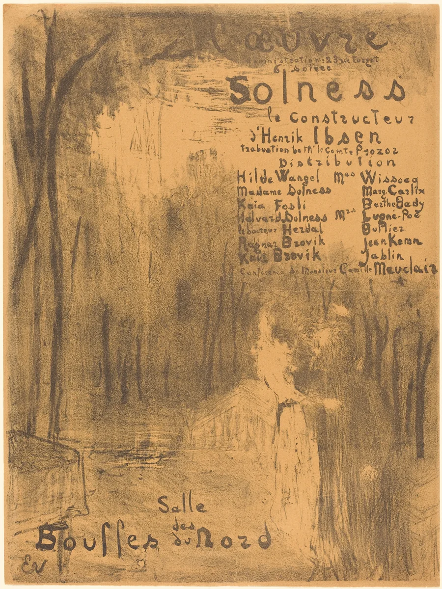 Solness le constructeur by Edouard Vuillard, print, 1894