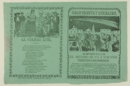 Great Comet and Fiery Blaze by José Guadalupe Posada, print, 1894-1904