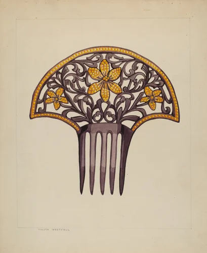 Comb by Tulita Westfall, index of american design, 1937