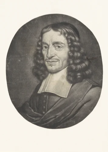 Portret van Geeraert Brandt by Pieter Schenk, print, 1683-1713