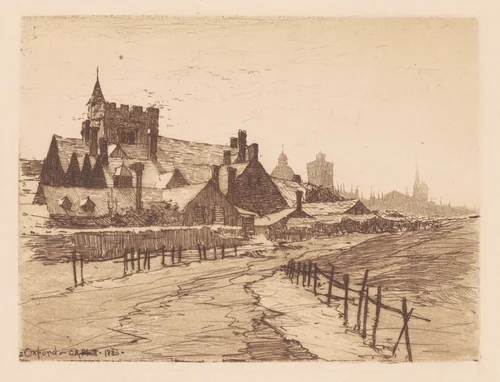 Oxford by Charles A. Platt, print, 1883