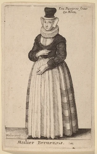 Mulier Bernensis by Wenceslaus Hollar, print, 1649