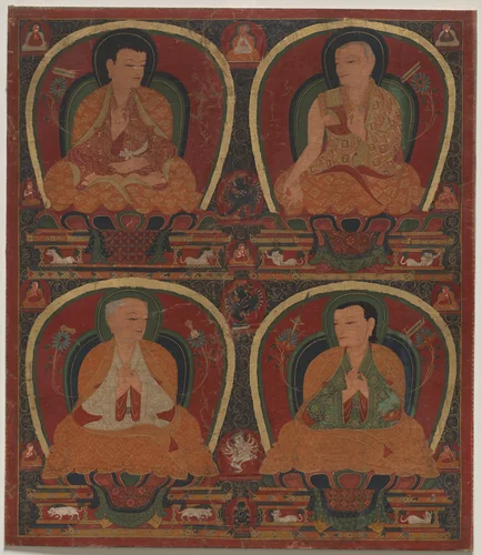Four seated Masters by Unknown, painting, 1445-1455
