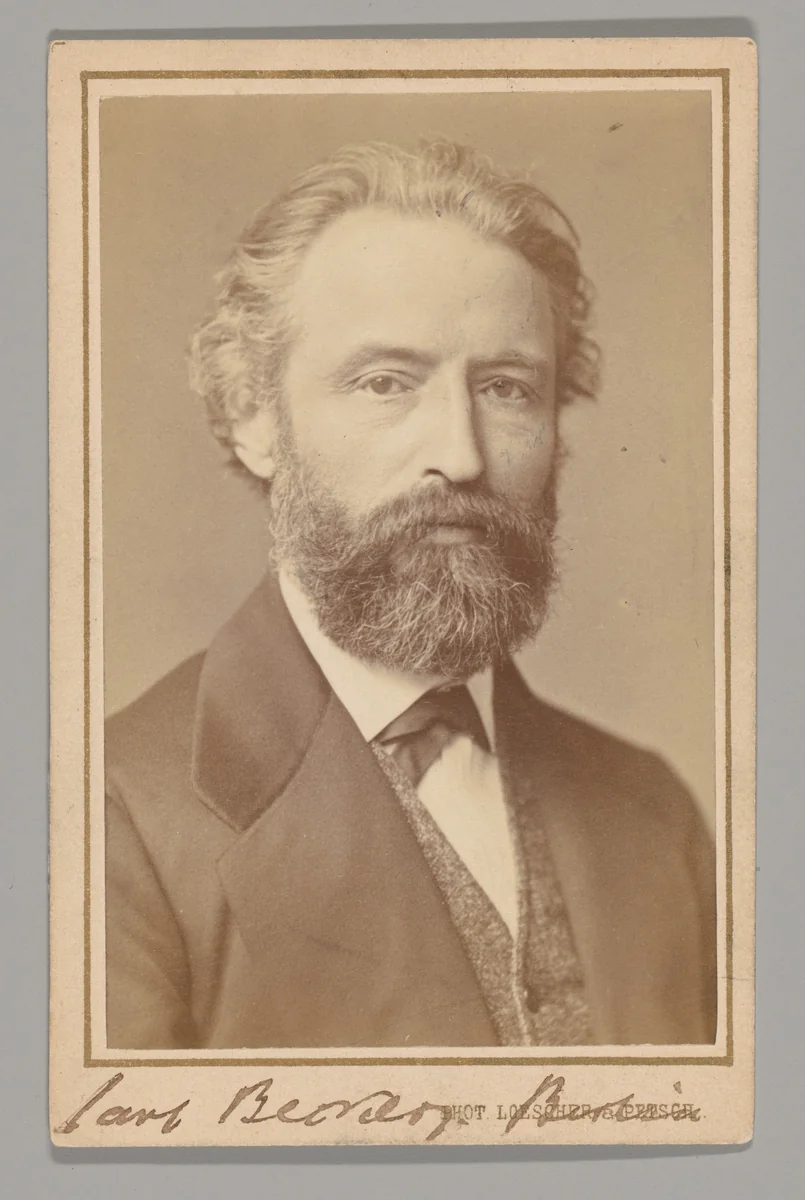 Carl Becker by Loescher & Petsch, photograph, 1860-1869
