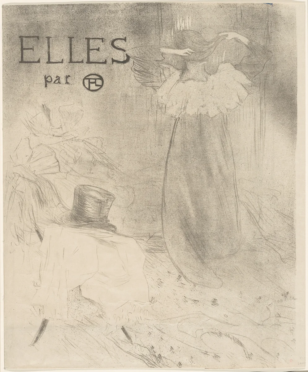 Cover for Elles by Henri de Toulouse-Lautrec, print, 1896