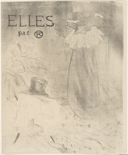 Cover for Elles by Henri de Toulouse-Lautrec, print, 1896