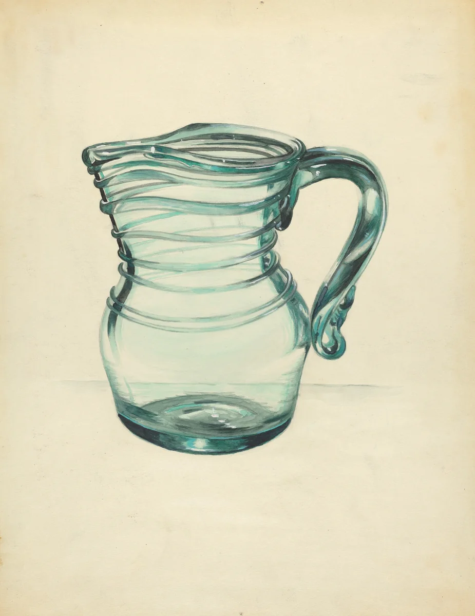 Pitcher by John Tarantino, index of american design, 1935-1942