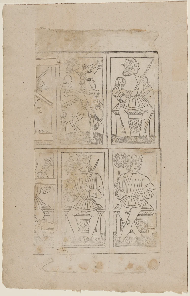 Playing Cards by Italian 15th Century, print, 1470