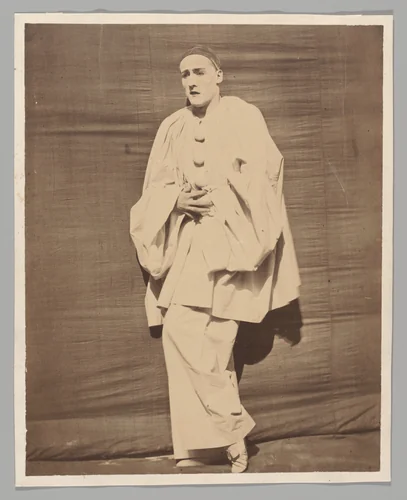 Pierrot in pain by Nadar, photograph, 1852-1857