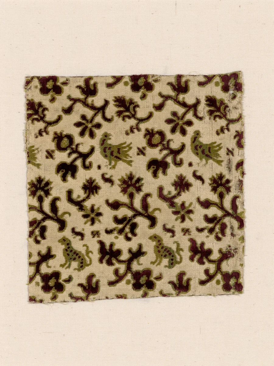 Fragment by Italy, Florence, textile, 1601-1625
