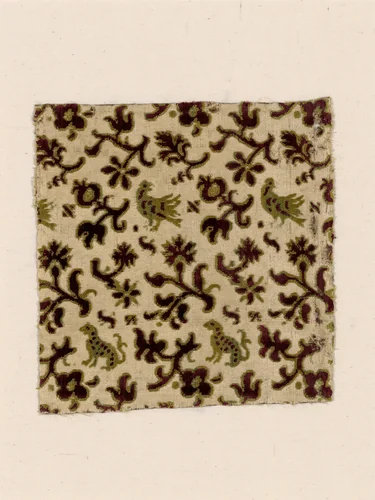 Fragment by Italy, Florence, textile, 1601-1625