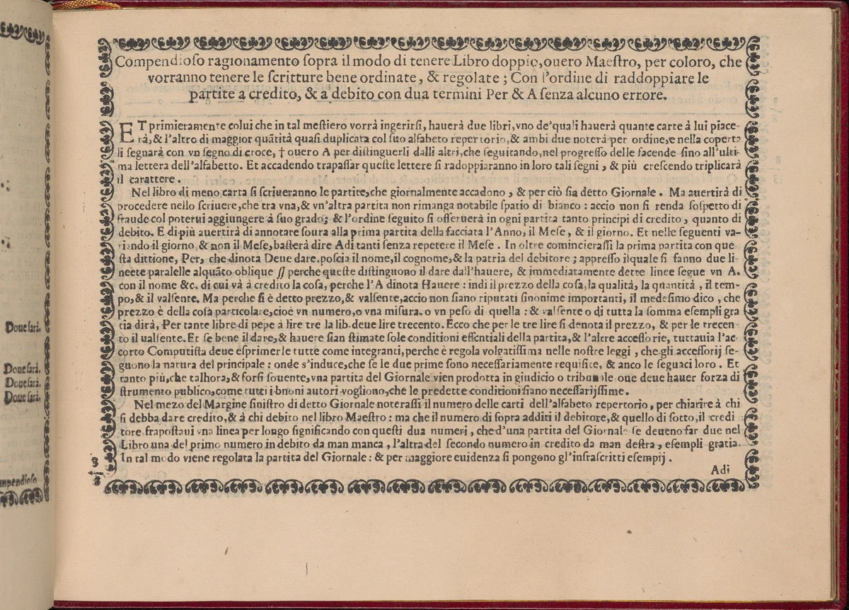 Ghirlanda: Di sei vaghi fiori scielti da piu famosi Giardini d'Italia, page 7 (recto) by Pietro Paulo Tozzi, book, 1604