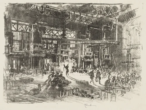 English War Work: The Presses by Joseph Pennell, print, 1916