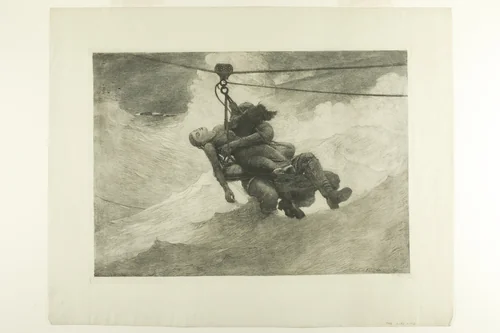 The Life Line by Winslow Homer, print, 1856-1910