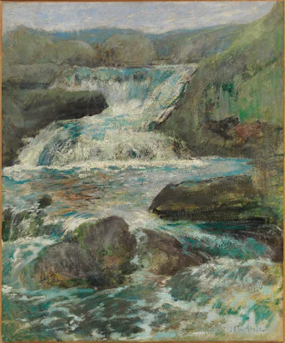 Horseneck Falls by John Henry Twachtman, artwork, 1886-1900