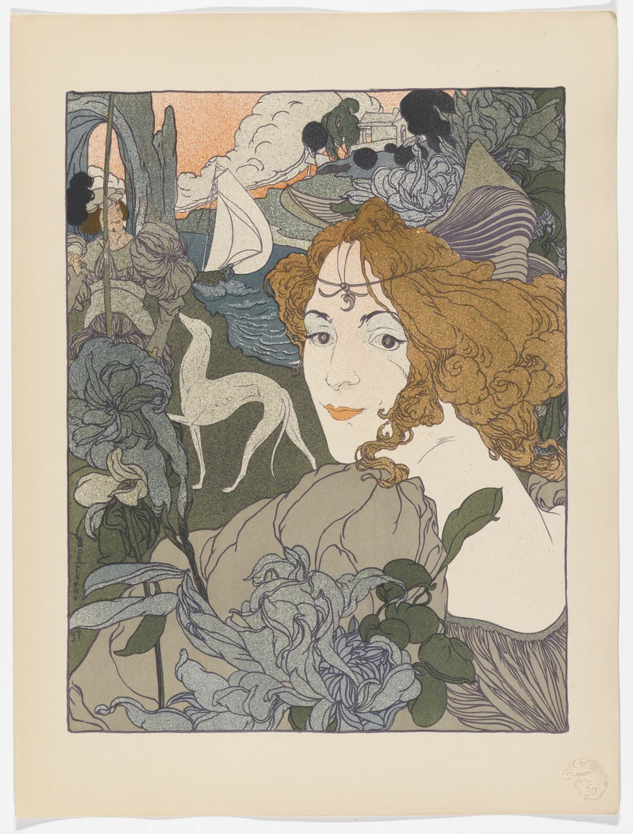 Return (Retour) from L'Estampe moderne, no. 2 by Georges de Feure, print, 1897