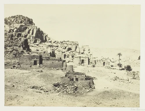 Antiquities at Biggeh, Opposite Philæ by Francis Frith, photograph, 1857