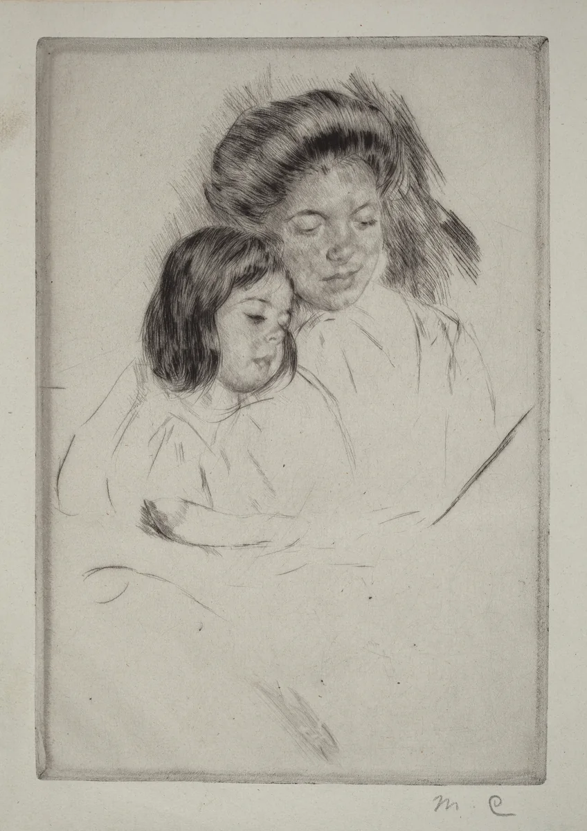 The Picture Book (No. 1) by Mary Cassatt, print, 1901