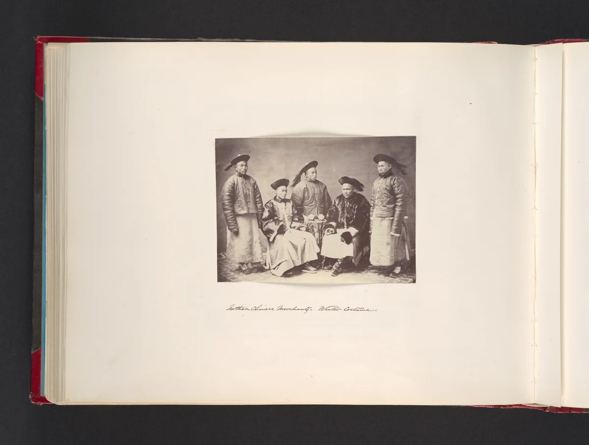 Northern Chinese Merchants, Winter Costume by John Thomson, photograph, 1865