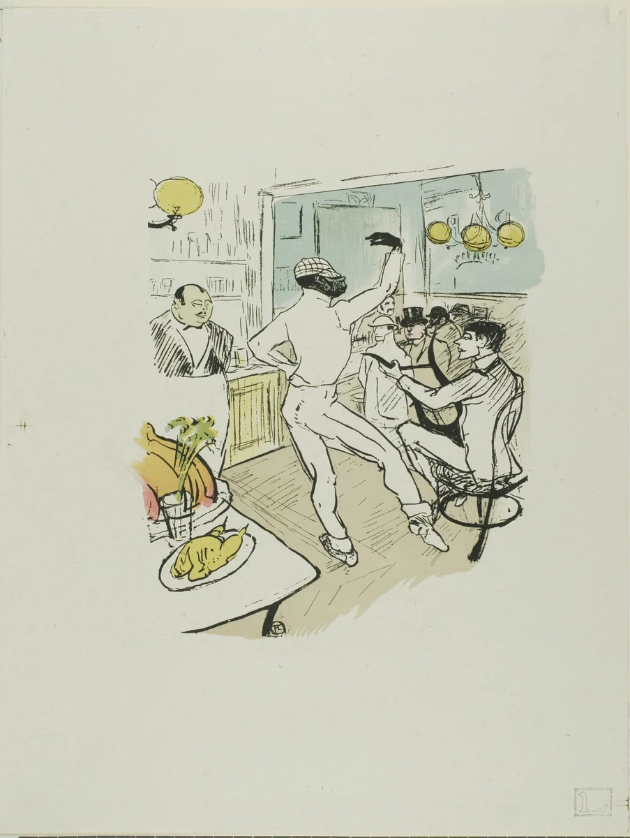 Chocolat Dancing by Henri de Toulouse-Lautrec, print, 1896