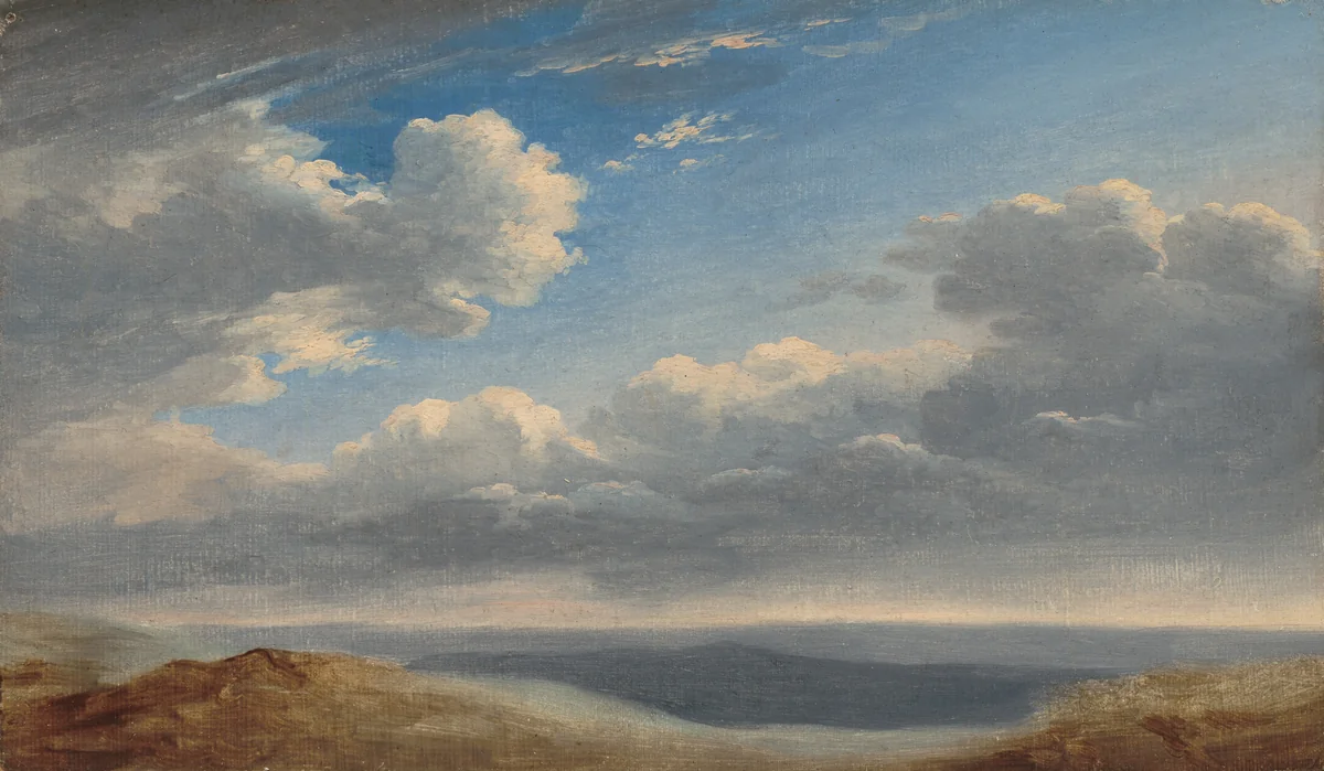 Study of Clouds over the Roman Campagna by Pierre Henri de Valenciennes, painting, 1782-1785