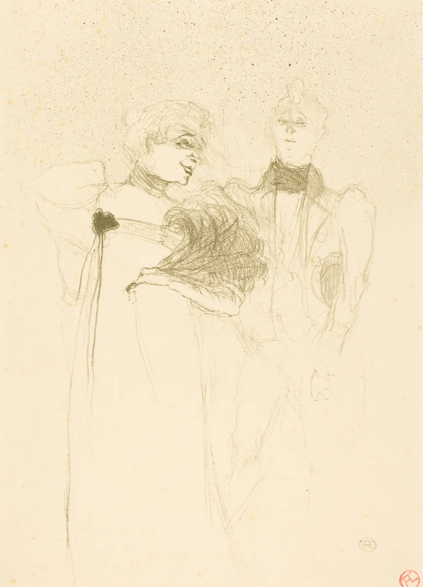 Mlle. Lender in "Madame Satan" (Mlle. Lender dans "Madame Satan") by Henri de Toulouse-Lautrec, print, 1894