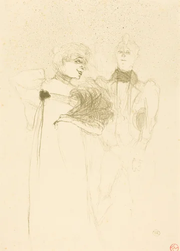Mlle. Lender in "Madame Satan" (Mlle. Lender dans "Madame Satan") by Henri de Toulouse-Lautrec, print, 1894