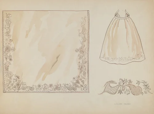 Apron by Lillian Causey, index of american design, 1936