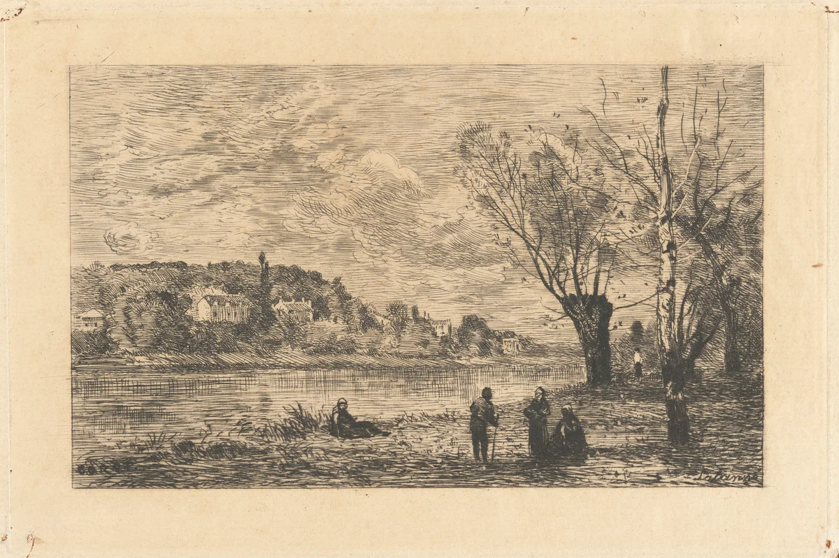 Ville d’Avray by Maxime Lalanne, print, 1876