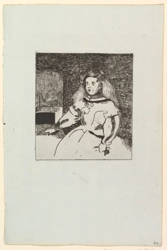 The Infanta Marguerita by Edouard Manet, print, 1856-1866