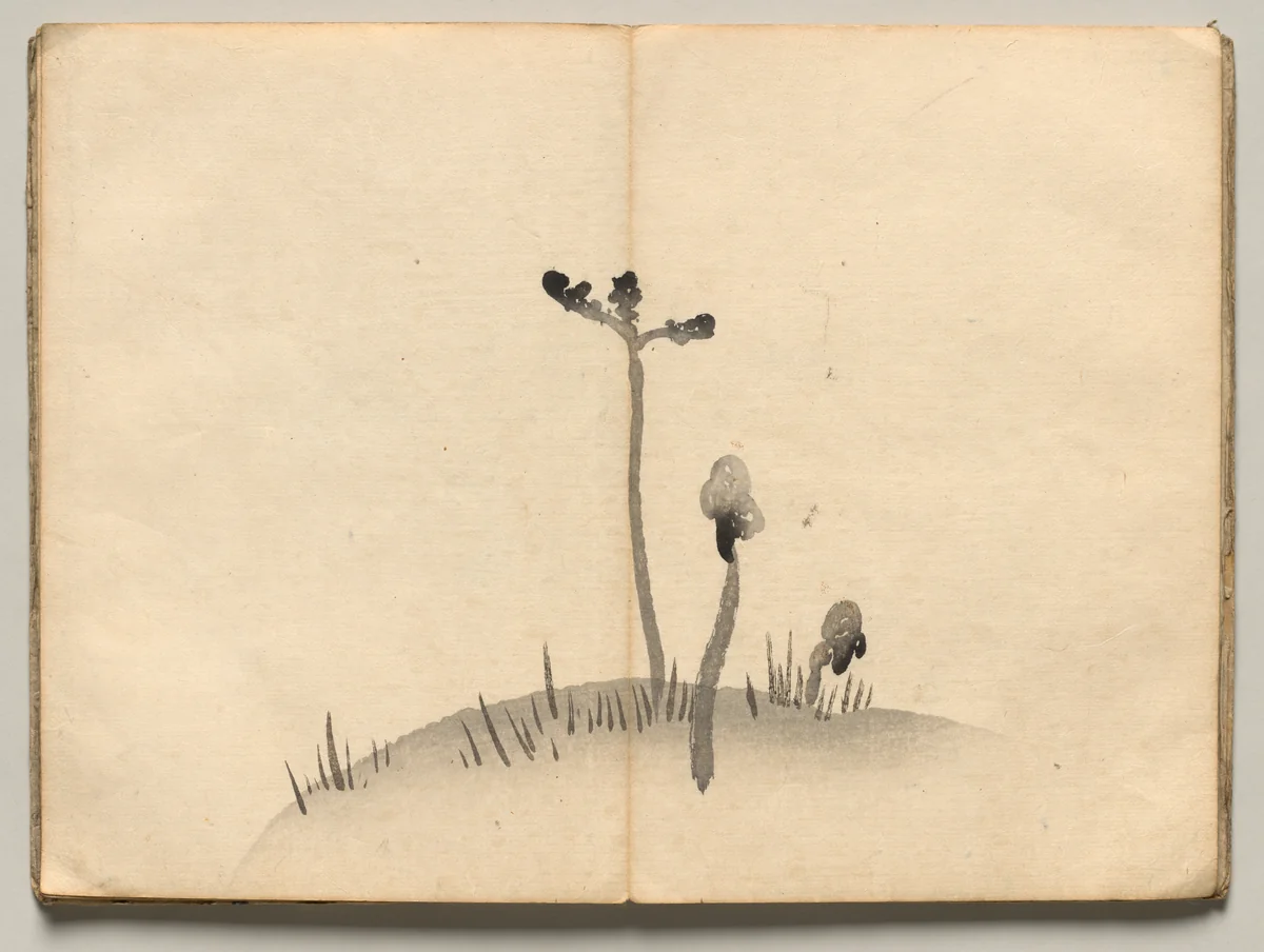 Bracken from Ōkyo Picture Book by Maruyama Ōkyo (円山応挙), book, 1850
