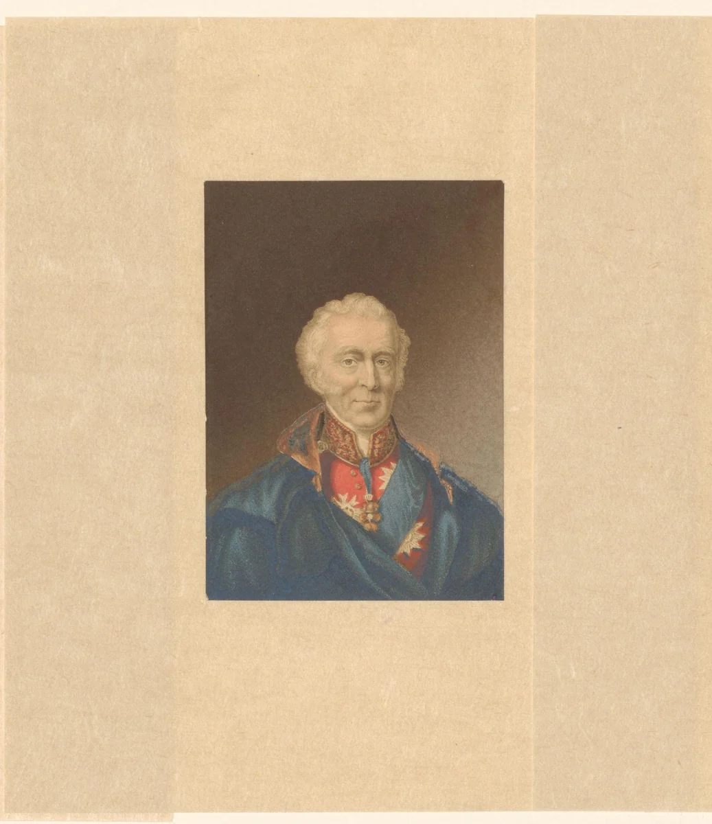Portret van Arthur Wellesley by George Baxter, print, 1852