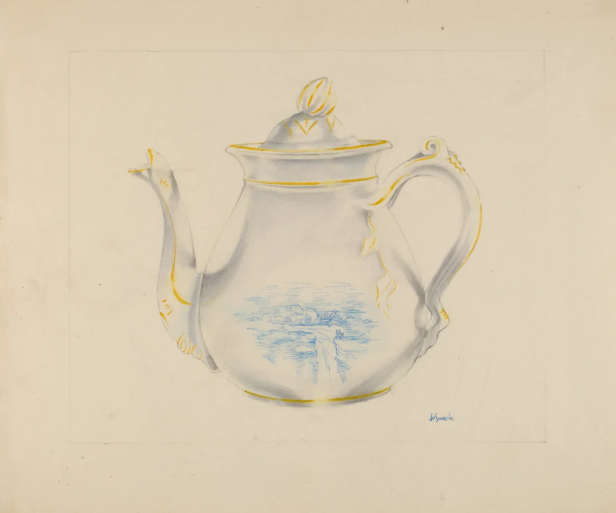 Teapot by Joseph Sudek, index of american design, 1936