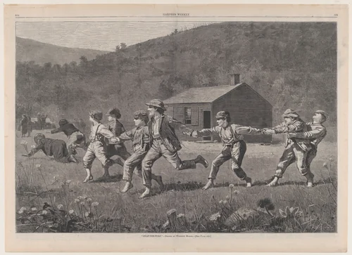 Snap-the-Whip (from "Harper's Weekly," Vol. XVII) by Winslow Homer, print, 1873