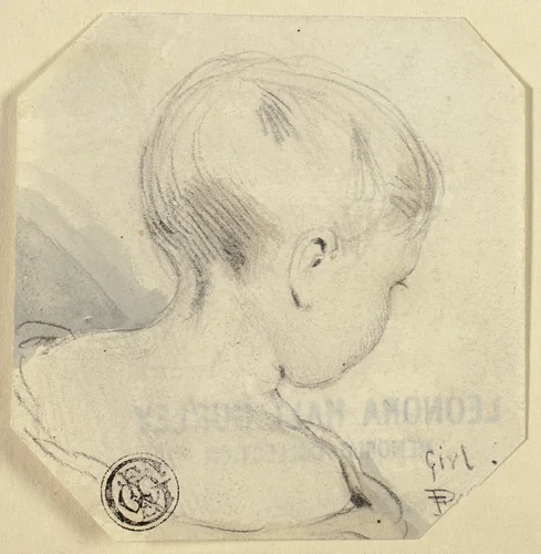 Girl by Edmund Thomas Parris, drawing, 1822-1832