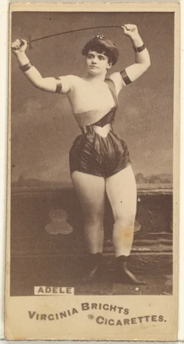 Adele, from the Actors and Actresses series (N45, Type 1) for Virginia Brights Cigarettes by Allen & Ginter, photograph, 1885-1891