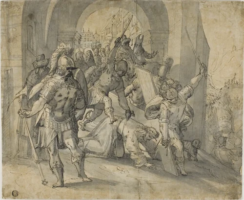 Christ Falling Under the Cross by Caspar von Fraisinger
Luca Giordano
Giorgio Vasari
Caspar von Fraisinger
Unknown Artist, drawing, 1500-1599